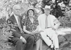 Portrait Photographs Prints: Timken, W.R. Mr. and Mrs. and John Hemming Fry