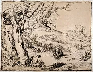 Rest Gallery: Timon and Apemantus, 1883. Artist: Sir John Gilbert