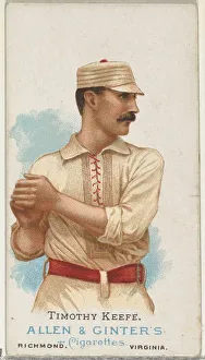Worlds Champions Prints: Timothy Keefe, Baseball Player, from Worlds Champions, Series 1 (N28) for Allen &amp