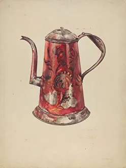 James Mclellan Prints: Tin Teapot, c. 1938. Creator: James McLellan