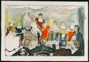 Voyeur Prints: Tingletangle, 1895. Creator: Edvard Munch