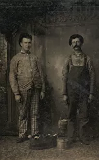 Teamwork Gallery: Two Tinsmiths, 1860s-70s. Creator: Unknown