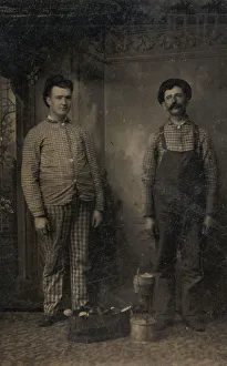 Teamwork Gallery: Two Tinsmiths, 1860s-70s. Creator: Unknown