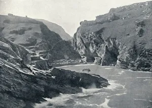 Round The Coast Prints: Tintagel - Showing King Arthurs Castle, 1895