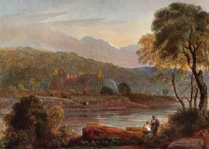 Tintern Abbey, c1840. Artists: David Cox the elder, Walter de Clare Tintern Abbey, c1840. Artists: David Cox the elder, Walter de Clare