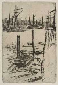 James A Prints: The Tiny Pool, [1879]. Creator: James Abbott McNeill Whistler