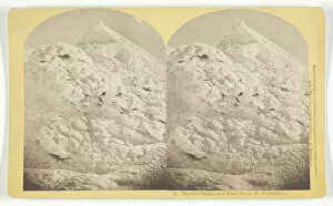 Albumen Print Stereo Collection: Tip-Top House and Frost Work. Mt. Washington, 1877. Creator: BW Kilburn
