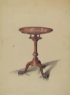 Hans Korsch Prints: Tip-top Table, 1935/1942. Creator: Hans Korsch