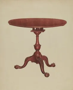 Three Legged Prints: Tip-top-table, 1937. Creator: Frank Wenger