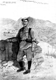 Pulley Prints: With the Tirah Expeditionary Force: a typical Gurkha, 1898. Creator: Unknown