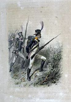 Auguste Raffet Collection: Tirailleur Voltigeur, (Rifleman), 1859. Artist: Auguste Raffet