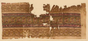 Tiraz with guilloche bands, 1100s. Creator: Unknown