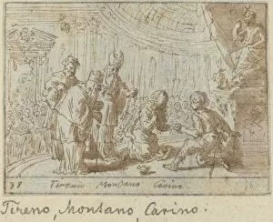 Tirenio, Montano and Carino, 1640. Creator: Johann Wilhelm Baur