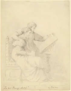 Weir Robert Prints: Tis but Fancy's Sketch, 1850s. Creator: Robert Walter Weir