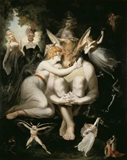 Dream Prints: Titania caressing Bottom, with his donkeys head, 1793-1794