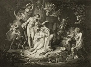 Awakening Prints: Titania's Awakening, 1803. Creator: Thomas Ryder