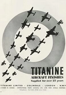 Silhouette Collection: Titanine Aircraft Finishes, 1941. Creator: Unknown