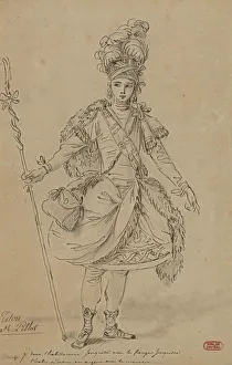 Tithonus. Costume design for the opera Titon et l Aurore by Jean-Joseph de Mondonville, 1763