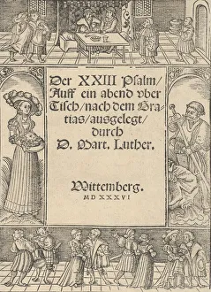 Images Dated 10th November 2020: Title-Border with the Story of Salome and St. John the Baptist