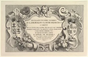 Wenceslaus Prints: Title to the Entry into Hemissem, 1625-77. Creator: Wenceslaus Hollar