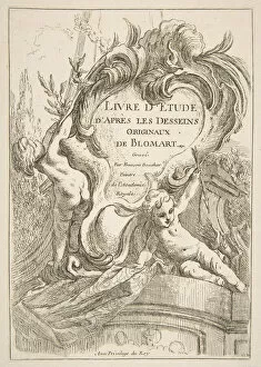 Abraham Bloemaert Gallery: Title Page, 1753. Creator: Francois Boucher