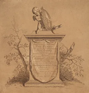 Pedestal Prints: Title Page, 1765. Creator: Cornelis Ploos van Amstel