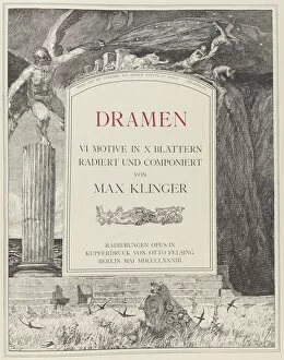 And Xa9 Gallery: Title Page, 1883. Creator: Max Klinger