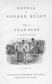 Adam Bede Gallery: Title page of Adam Bede by George Eliot, c1885. Artist: William Small