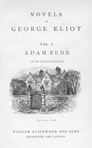 Title page of Adam Bede by George Eliot, c1885. Artist: William Small Title page of Adam Bede by George Eliot, c1885. Artist: William Small