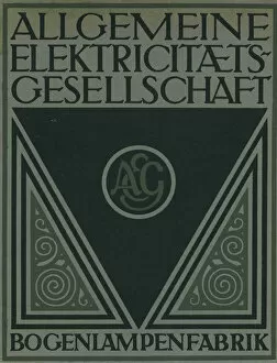 Behrens Gallery: Title page of an AEG product brochure. Artist: Behrens, Peter (1868-1940)