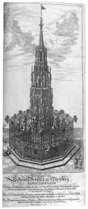 Georg Andreas Bockler Prints: Title page of Architectura Curiosa Nova, 1664. Artist: Georg Andreas Bockler
