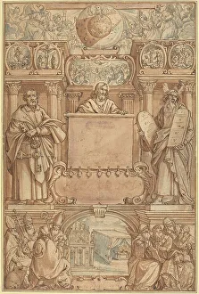 Bishops Prints: Title Page for a Bible. Creator: Augustin Braun