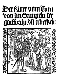 Etiquette Prints: Title page of The Book of the Knight of the Tower, c1495(?). Artist: Albrecht Durer
