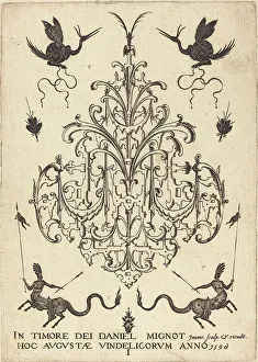 Centaur Prints: Title-Page: Brooch, Snail-like Animals Above