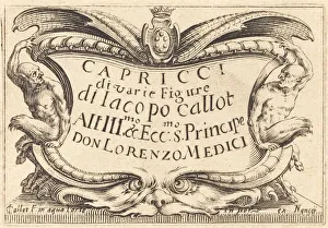 Title Page for The Capricci, c. 1622. Creator: Jacques Callot