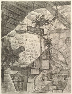 Carceri Dinvenzione Gallery: Title Page, from Carceri d invenzione (Imaginary Prisons), ca. 1749-50