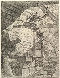 Italian Text Prints: Title Page, from Carceri d invenzione (Imaginary Prisons), ca. 1749-50