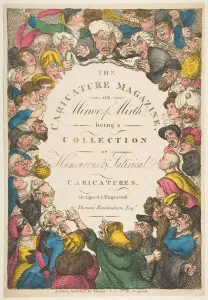 Faces Prints: Title Page, The Caricature Magazine, or Mirror of Mirth, November 19, 1808