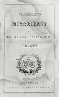 Title page of Chamberss Miscellany of Useful and Entertaining Tracts