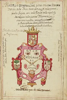 Peru Prints: Title Page, completed in 1616. Creator: Unknown