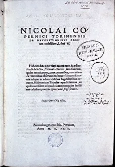 Title page of Copernicus De revolutionibus orbium coelestium, 1543 Title page of Copernicus De revolutionibus orbium coelestium, 1543