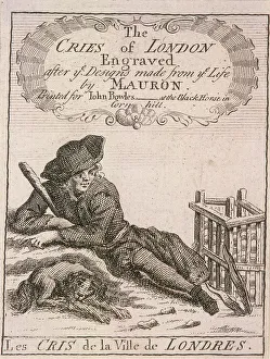 Marcellus Laroon Prints: Title page to Cries of London, (c1688?)