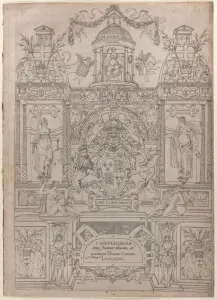 Andreas Prints: Title Page and Dedication for the Compendiosa totius Anatomiae delineatio