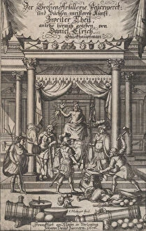 Anvil Gallery: Title page, Der Grossen Artillerie Feuerwerck... 1676. Creator: Christoph Metzger