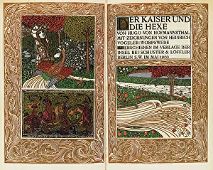 Heinrich 1872 1942 Prints: Title page of Der Kaiser und die Hexe (The Emperor and the Witch) by Hugo von Hofmannsthal