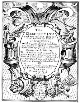 Title page of The Description and Use of the Sector by Edmund Gunter, 1636