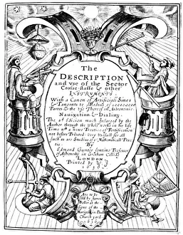 Title page of The Description and Use of the Sector by Edmund Gunter, 1636 Title page of The Description and Use of the Sector by Edmund Gunter, 1636