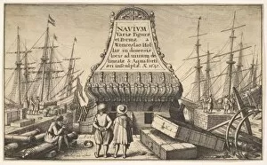 Cargo Gallery: Title page: Dutch Ships, 1647. Creator: Wenceslaus Hollar
