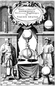 Title page of Experimenta Nova, ut vocant, Magdeburgica, de vacuo Spatio, (Amsterdam Title page of Experimenta Nova, ut vocant, Magdeburgica, de vacuo Spatio, (Amsterdam