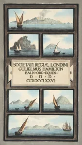 Fabris Prints: Title Page and Fronticepiece from Campi Phlegraei: Observations on the Volcanoes